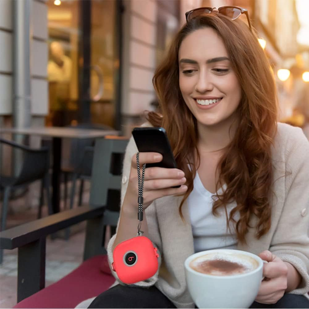 [Upgrade Secure Lock] Beats Fit Pro Case 2021, VAEKNVG Shock-Absorbing Protective Armor Cover for Beats Fit Pro Earbuds Accessories, TPU Hard Shell with Carabiner & Lanyard (Red)  VAEKNVG   