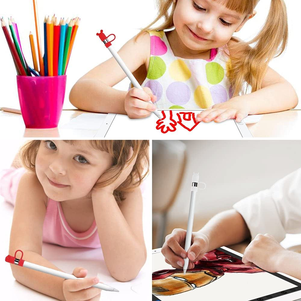 Fintie 3 Pieces Silicone Bundle Compatible with Apple Pencil 1St Generation, Premium Soft Elastic Cap Holder Protective Accessories, White  Fintie   