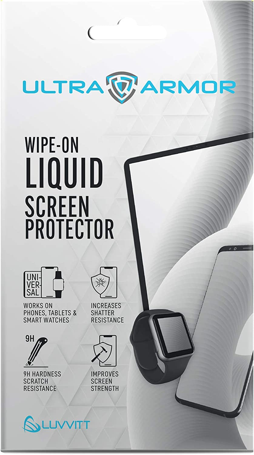 Ultra Armor Liquid Glass Screen Protector for All Smartphones Tablets and Watches Wipe on Nano Protection - Universal  ULTRA ARMOR   
