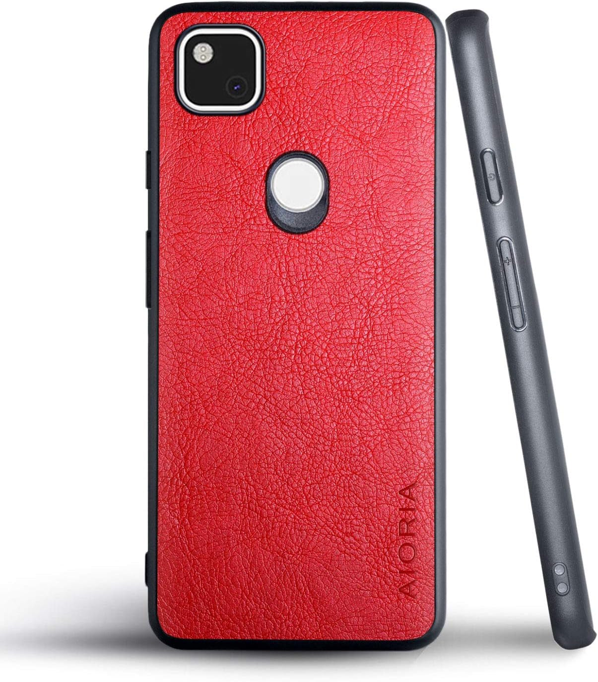 AIORIA for Google Pixel 4A Case (Not Fit 4A 5G), 5.81 Inch Premium PU Leather Cover Retro Business Design Full Protective Case for Google Pixel 4A (Coffee)  AIORIA Red  