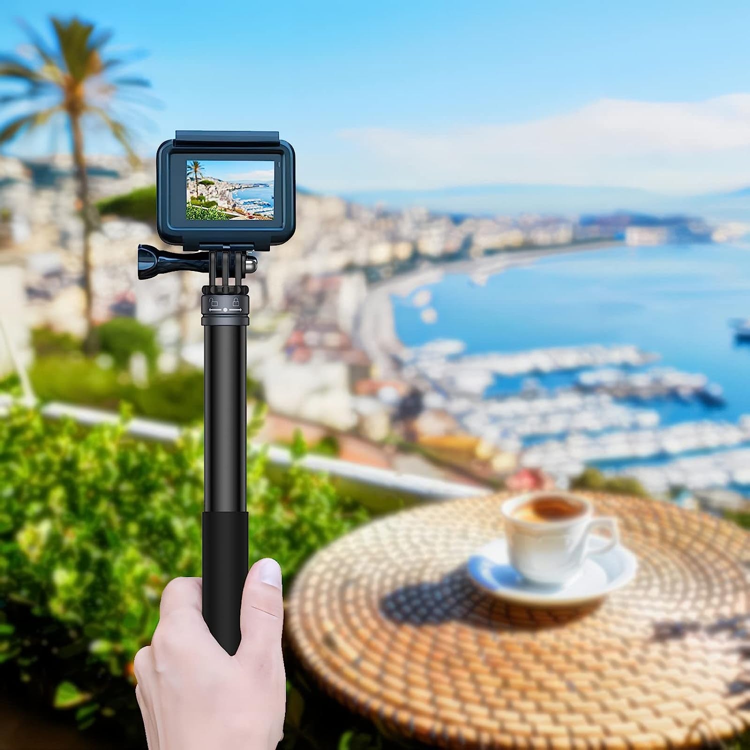 UNIXYZ 36“ Selfie Stick with Tripod Phone Clip Aluminum Waterproof Extension Pole for Gopro Mini Max Hero 11 10 9 8 7 6 5 Insta360 X 2 X3 DJI Action 2 3 Accessories  UNIXYZ   