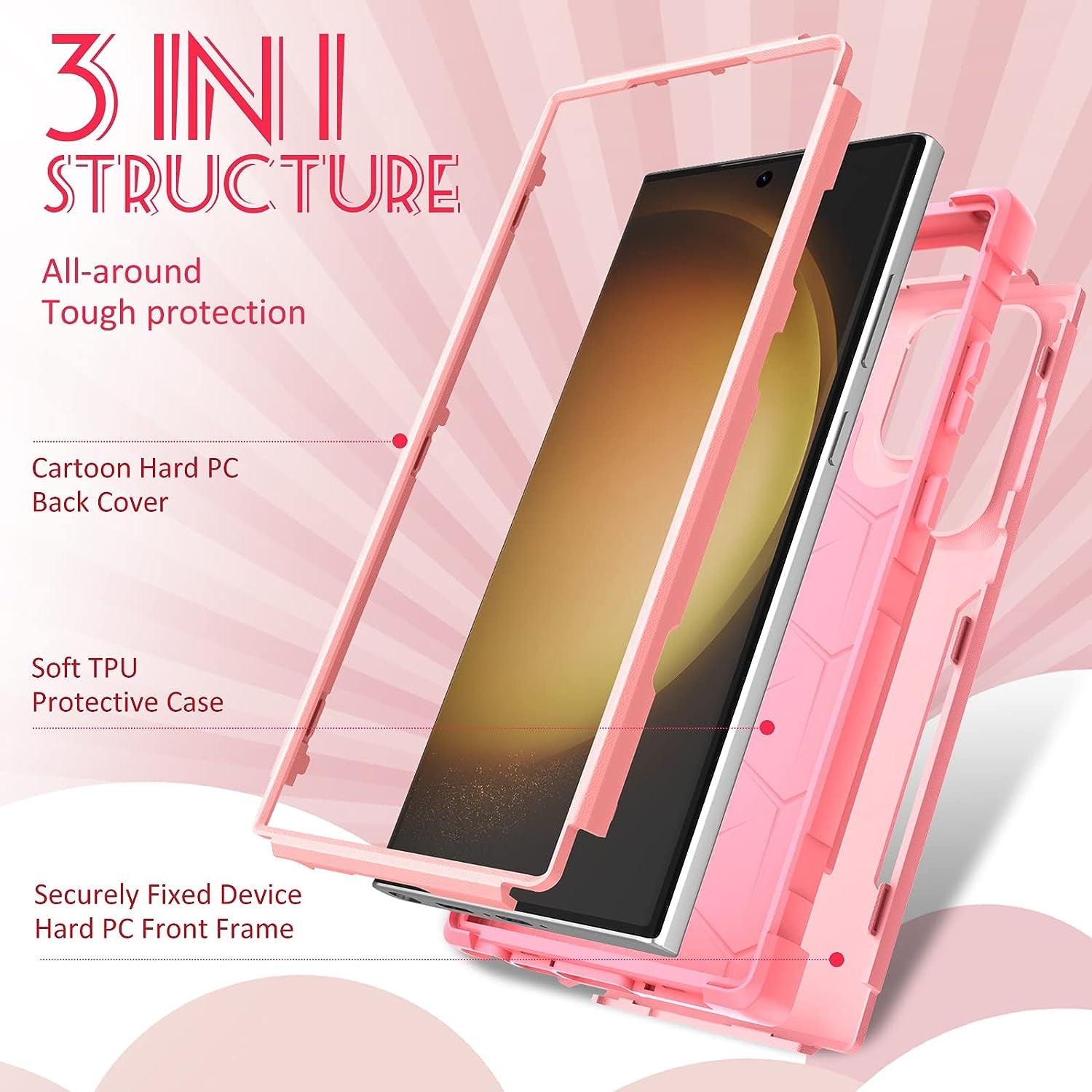 Plakill for Samsung Galaxy S22 Ultra Case Heavy Duty Protective Designer Strawberry Drop Tested Cute Cases for Men Women Girls Shockproof Protection Rugged Bumper Phone Cover for S22 Ultra 6.8"  Plakill   