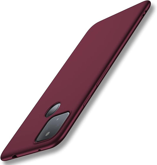 X-Level Google Pixel 4A 5G Case Thin Ultra Slim Fit Mobile Phone Case Soft Flexible TPU Matte Finish Light Coating Grip Full Protective Phone Back Cover for Women Compatible Google 4A 5G-Wine Red  X-level   