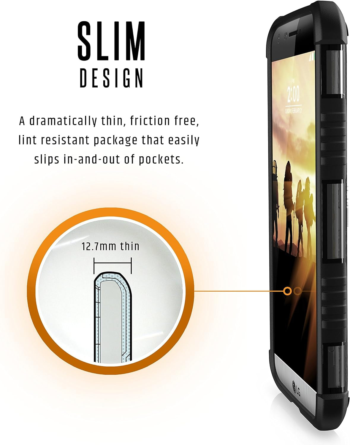 URBAN ARMOR GEAR [UAG Compatible with LG G5 Case Feather-Light Composite [Ash] Military Drop Tested Phone Case  Urban Armor Gear Inc.   