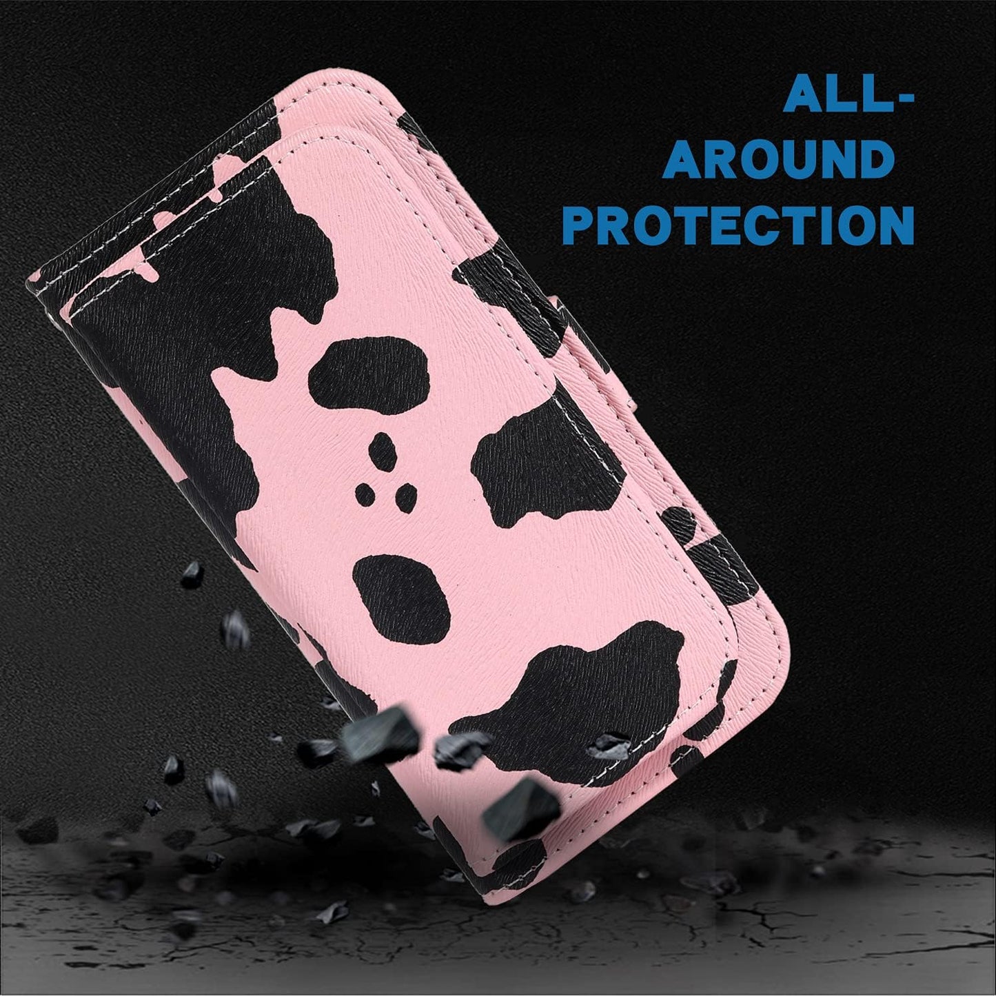 WWAAYSSXA Compatible with LG G7 Thinq Wallet Case Wrist Strap Lanyard Leather Flip Cover Card Holder Cell Phone Cases for LGG7 One G 7 plus LG7 Fit Lg7Thinq 7G Thin Q G7+ G7Thinq Lgg7Thinq Pink  WWAAYSSXA   