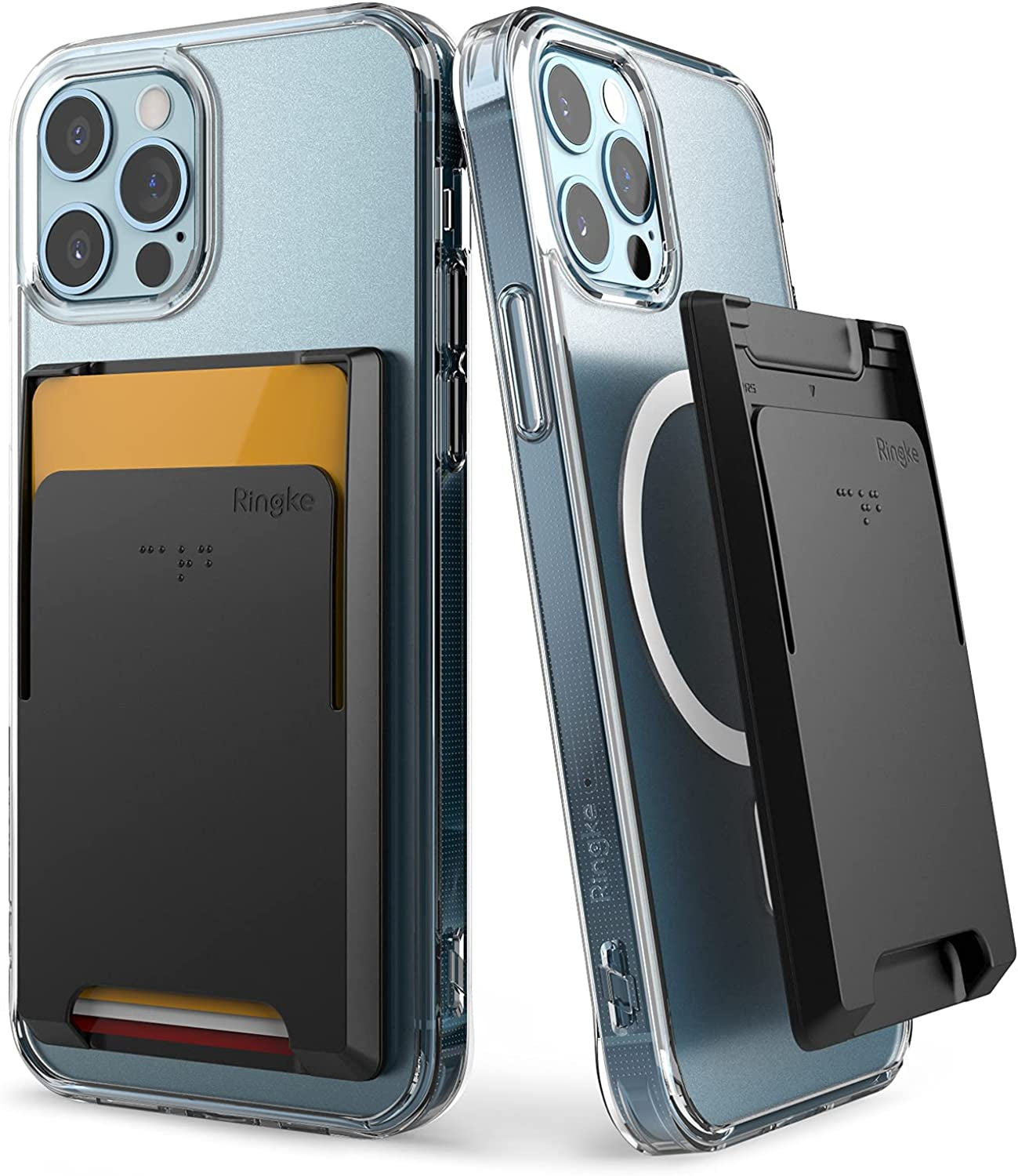 Ringke US VAR Slot Card Holder 1 Pack  Rearth Black (Magnetic) Magnetic 