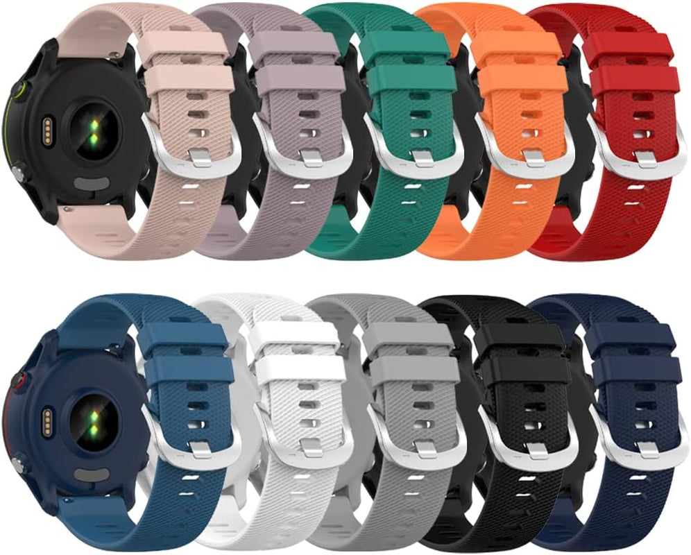 Compatible for Garmin Forerunner 255S, 18Mm Width Quick Released Soft Silicone Replacement Watchband Strap Wristband for Garmin Forerunner 255S/Vivoactive 4S/Vivomove 3S/Venu 2S  ZSZCXD   