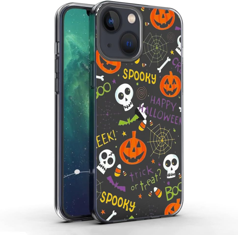 Ademen Clear Case for Iphone 13 Case 6.1 Inches Cute Ghost Case for Girls Women Soft TPU Protective Bumper Case Cover for Iphone 13(Ghost)  Ademen   