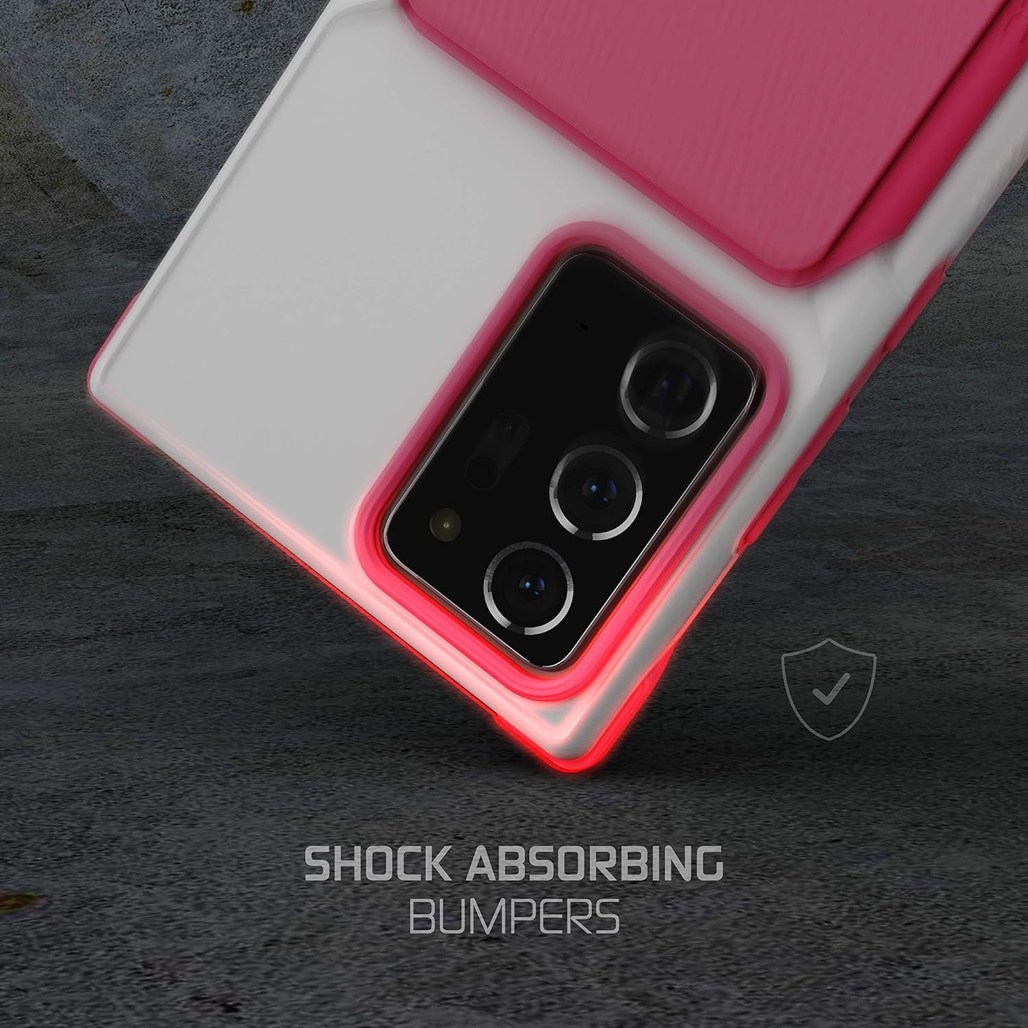 Ghostek Exec Note 20 Ultra Wallet Case - Pink Leather Card Holder & Magnetic Car Mount Compatible (6.9 Inch, 5G)  Ghostek   