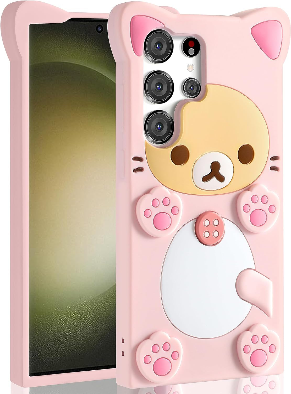 Stsnano Kawaii Phone Case for Samsung Galaxy A53 5G 6.5'' 3D Cute Cartoon Bear Phone Case Fashion Fun Cool Funny Bear Soft TPU Case for Samsung Galaxy A53 5G Silicone Cover for Women Girls Kids PK  STSNano Pk For Samsung Galaxy S21 Ultra 