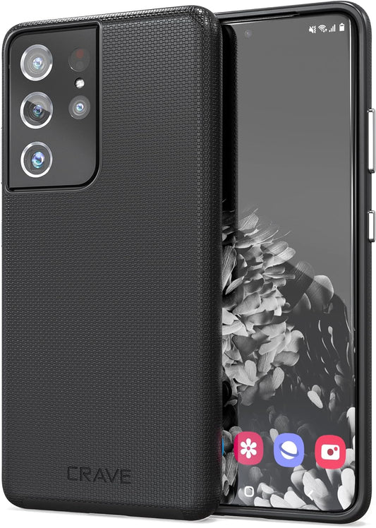 Crave Dual Guard for Galaxy S21 Ultra Case, Shockproof Protection Dual Layer Case for Samsung Galaxy S21 Ultra, S21 Ultra 5G (6.8 Inch) - Black  Crave   