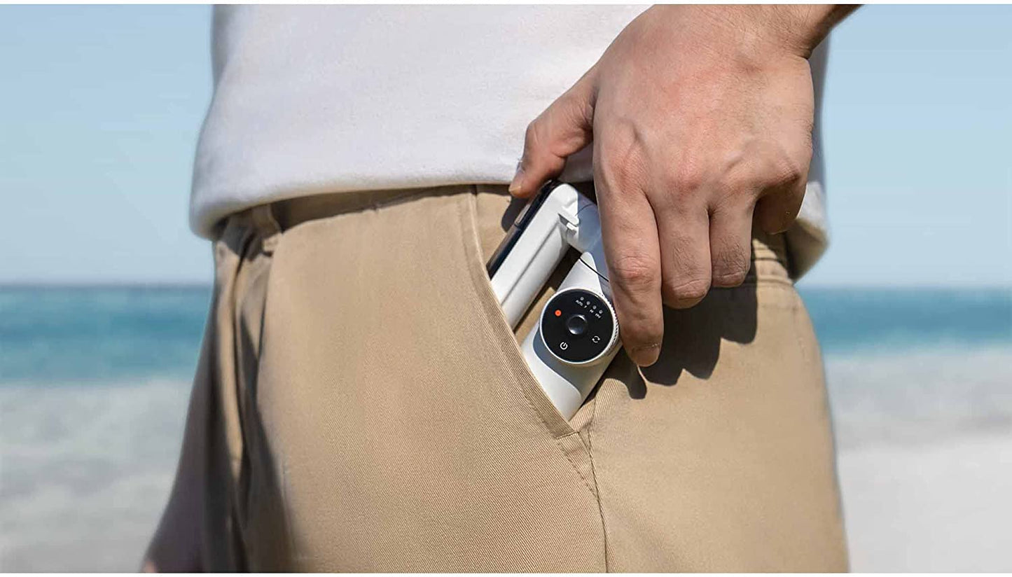 Insta360 Flow - Ai-Powered Smartphone Stabilizer, Auto Tracking Phone Gimbal, 3-Axis Stabilization, Built-In Selfie Stick, Portable & Foldable, Incuding EVO Gimbals Aluminum Tripod(Stone Gray)  insta360   