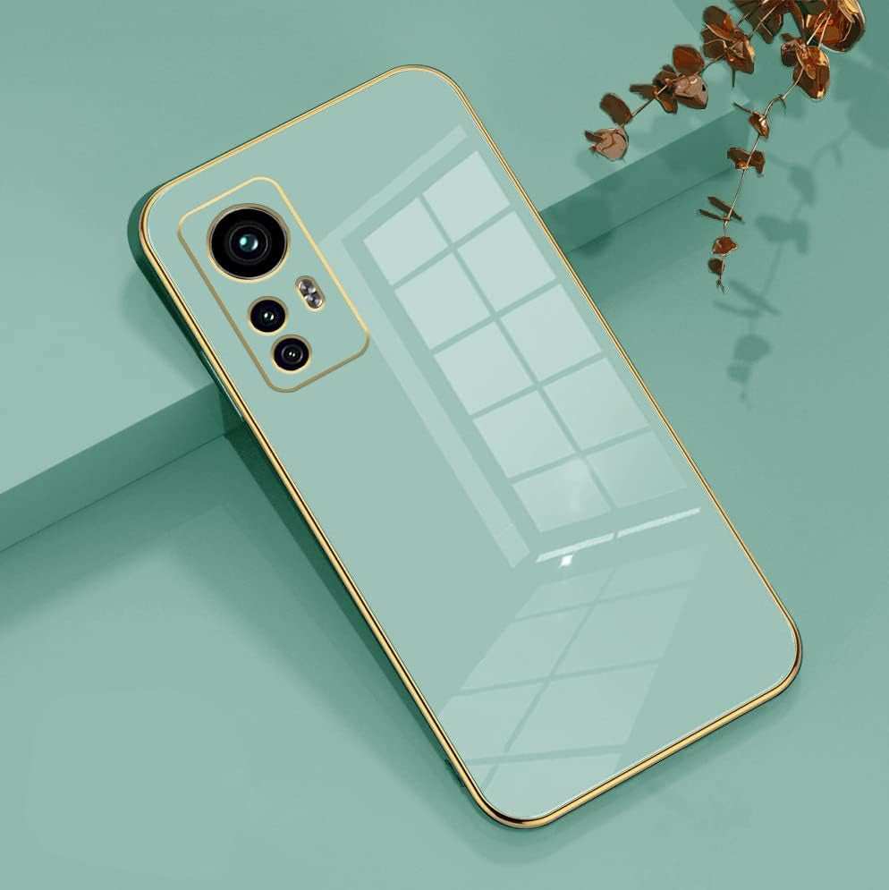 Wousunly Compatible with Redmi Note 12S Case Silicone Pink, Plating Xiaomi Redmi Note 12S Phone Case Shockproof Thin and Soft Cover (Green)  Wousunly   