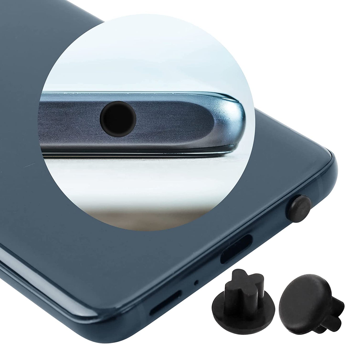 Uxcell Rubber Dust Plug, 3.5Mm Anti-Dust Headphone Jack Dust Plug Dust Cap for Mobile Phone Laptop Desktop Computer 15Pcs Black  uxcell   