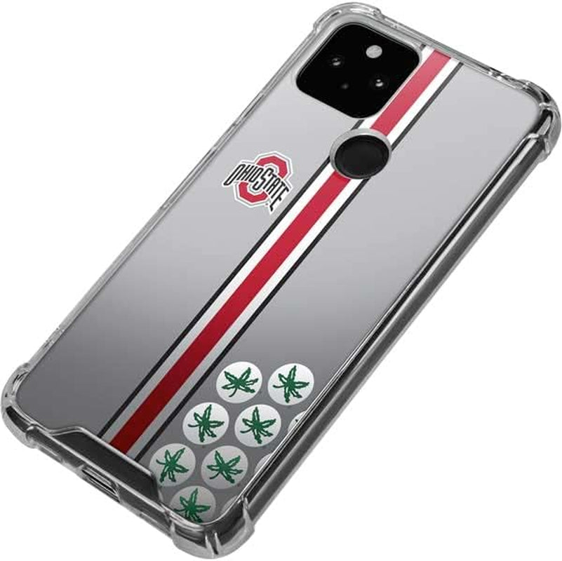 Skinit Clear Phone Case Compatible with Google Pixel 4A 5G - Officially Licensed Ohio State University Buckeyes Design  Skinit   