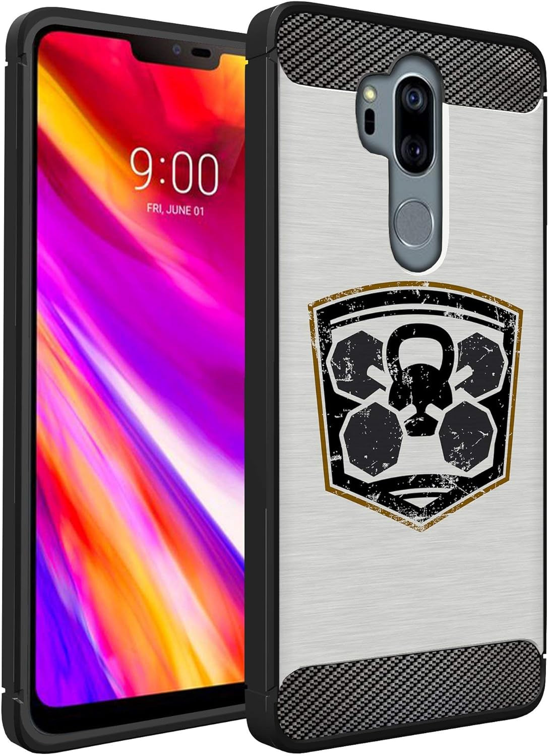 Casesondeck Sports Case Compatible with LG G7 / LG G7 Thinq- Flex Max Matte TPU Perfect Fitted Case Slim and Elegant (Golf)  CasesonDeck Weights /Lifting  