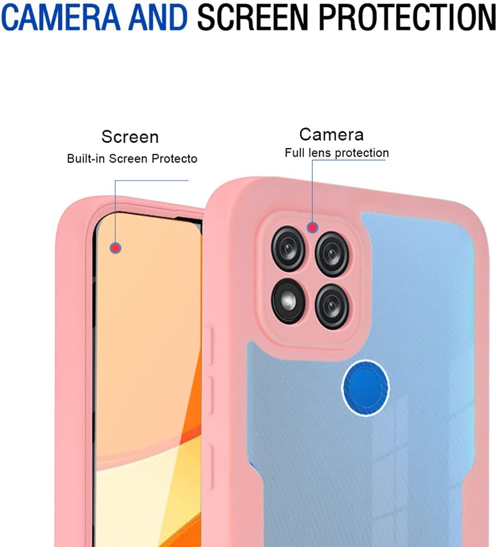 Ysnzaq Full Surround Clear Phone Case for Xiaomi Redmi 10A /Redmi 9C, Soft TPU Screen Shockproof Protection with Wireless Charging Phone Cover for Xiaomi Redmi 10A /Redmi 9C QB Black  Ysnzaq   