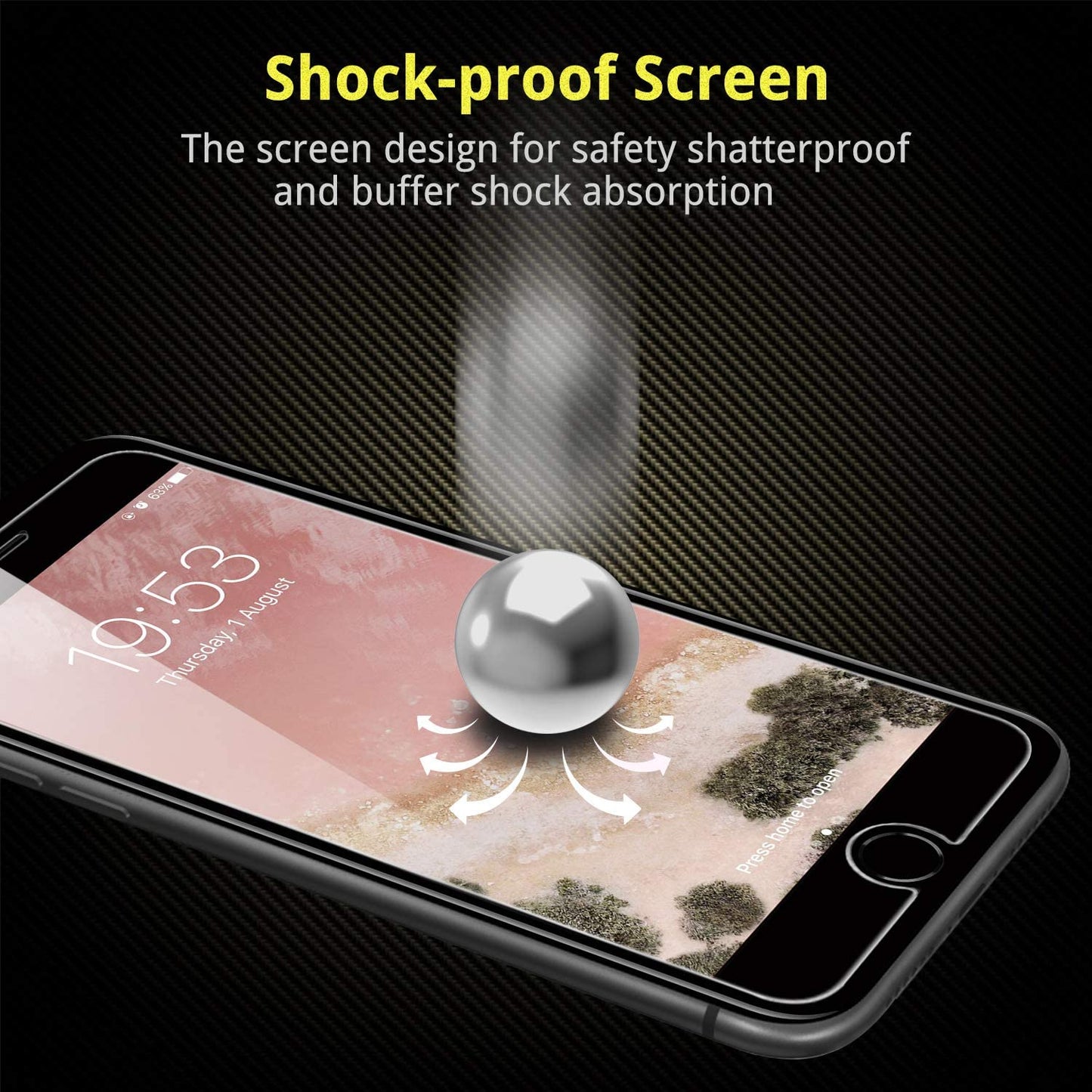 Unbreakcable Shatterproof Tempered Glass Screen Protector for Iphone SE 2022/SE 2020, Iphone 8/7 [3-Pack] [99.99% HD Clear] [Easy Installation Frame] [9H Hardness][Bubble Free] for Apple 4.7''  UNBREAKcable   