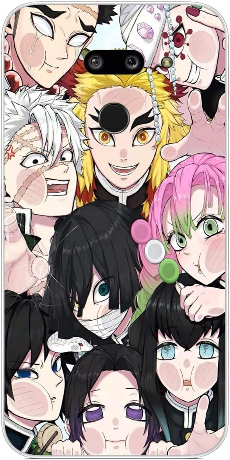 Compatible with LG G8 | LG G8 Thinq Case Sla'Yer Rengok'U Gift De'Mon 220 Man Boys Girls Cartoon Cool Design Soft TPU Phone Case  Tongstar Demon Rengok'U Gift Slayer 844  