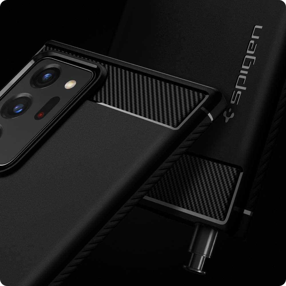 Spigen Rugged Armor Designed for Samsung Galaxy Note 20 Ultra 5G Case (2020) - Matte Black  Spigen   