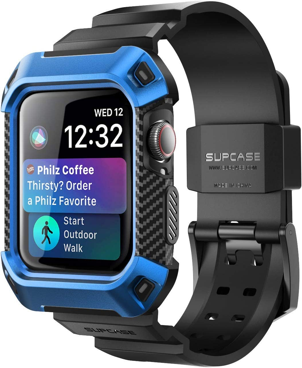SUPCASE [Unicorn Beetle Pro] Designed for Apple Watch Series 8/7/6/SE/5/4 [45/44Mm], Rugged Protective Case with Strap Bands (Black)  SUPCASE Blue  