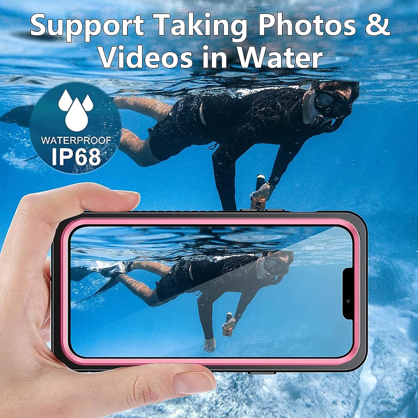 AMILIFECASES Clear Iphone 14 plus Case,With Screen Protector,Waterproof Iphone 14 plus Protective Case for Men Women,Apple Iphone 14 plus Phone Case Heavy Duty Shock Proof  AMILIFECASES   