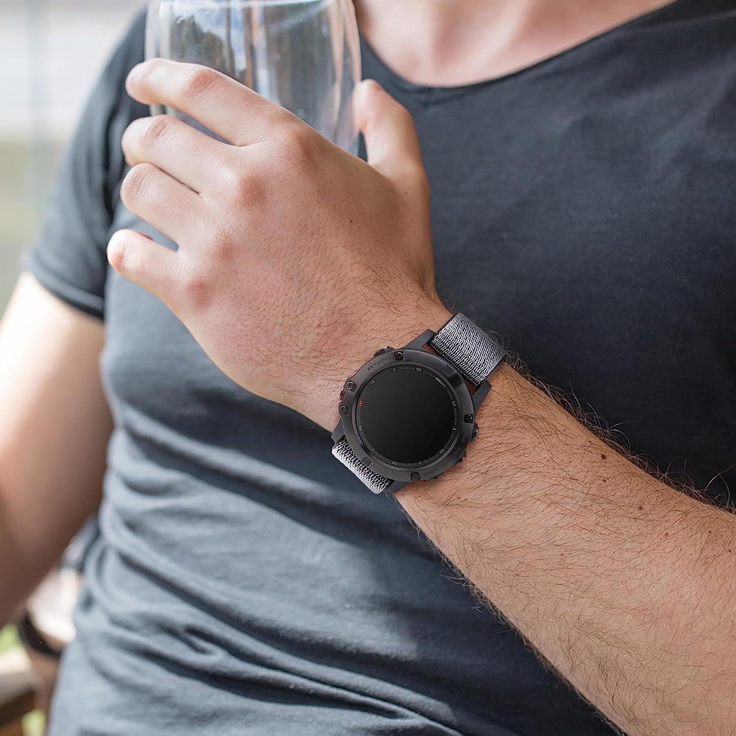 Sunnyson 3 Pack Stretchy Loop Quick Dry Watch Bands for Garmin Fenix 7S/6S/5S/Descent Mk2S,20Mm Soft Woven Nylon Replacement Wristband Strap for Garmin Fenix 6S Pro/Sapphire/Fenix 5S plus Smartwatch  Sunnyson   