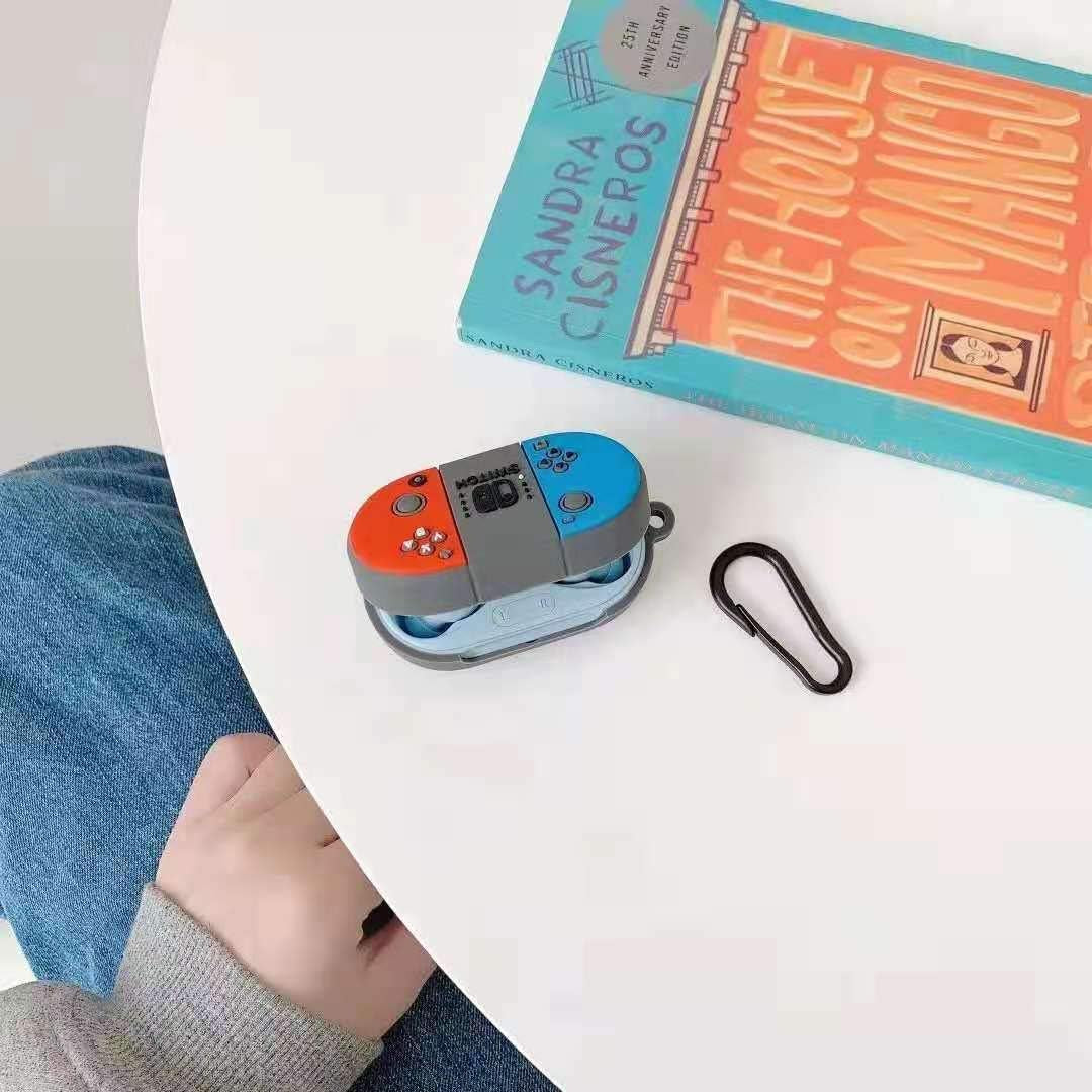 VARWANEO Silicone Case Cover for Galaxy Buds 2019/Galaxy Buds plus 2020, Full Body Protections with Carabiner/Ring, Anti-Lost & Shockproof Soft Skin for Samsung Galaxy Buds/Buds plus (Switch)  VARWANEO   