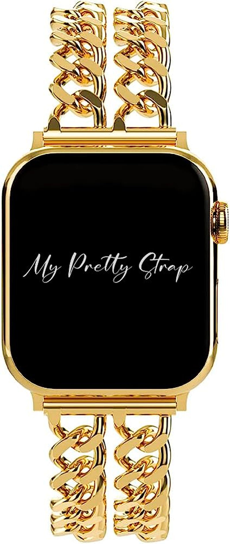 My Pretty Strap Double Chain Band Compatible with Apple WATCH SE Series 8 7 6 5 4 3 2 1, 38/40/41Mm or 42/44/45/49Mm for Women  My Pretty Strap   