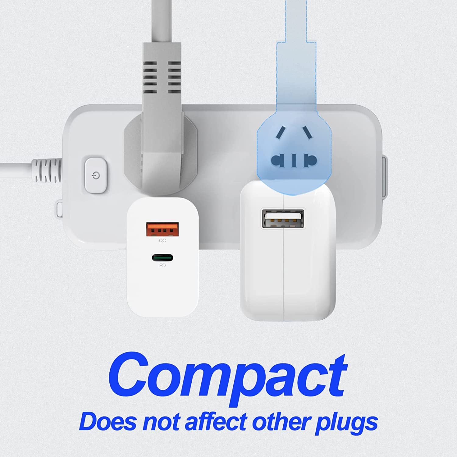 65W USB C Charger Block for Laptop, Jinsdar PD 3.0 PPS Gan Wall Charger Compact Dual Port USB-A and USB-C Fast Charging Power Adapter for Macbook Pro/Air, Samsung Galaxy, HP, Iphone, Pixel  Jinsdar   