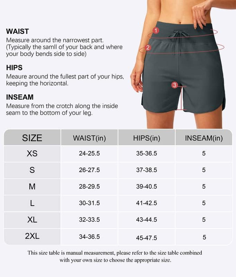 YYV Women'S 5" Running Athletic Shorts High Waisted Lightweight Workout Shorts for Women with Zipper Pockets  YYV   