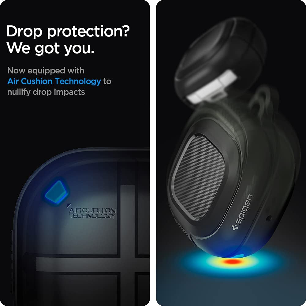 Spigen Rugged Armor Designed for Galaxy Buds2 Pro Case (2022) / Galaxy Buds 2 Case (2021) / Galaxy Buds Pro Case (2021) / Galaxy Buds Live Case (2020) - Matte Black  Spigen   