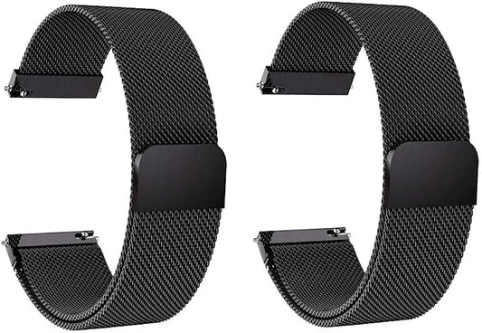 22Mm Stainless Steel Mesh Loop Bracelet Strap Compatible with Samsung Galaxy Watch 3 45Mm/Gear S3 Frontier/Classic Band, Replacement for Ticwatch Pro/Samsung Galaxy Watch 46Mm  YZWDTGS   