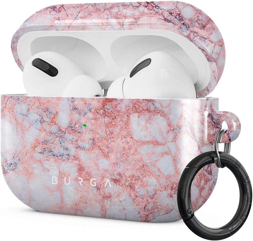 Burga Airpod Hardcase Compatible with Apple Airpods MAX Case, Sky Blue Mint Green Gold Dusts Marble Turquoise Azure Ocean Cute Case for Women, Protective Hard Plastic Case Cover  BURGA Soft Coral Airpods PRO 