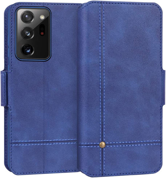 FYY Case for Samsung Galaxy Note 20 Ultra, Ultra Slim Flip Leather Wallet Phone Case Protective Shockproof Cover with Card Holder Kickstand Folio Case for Samsung Galaxy Note 20 Ultra 5G 6.9" Navy  GUANGZHOU WENYI COMMUNICATION EQIPMENT CO.,LTD   