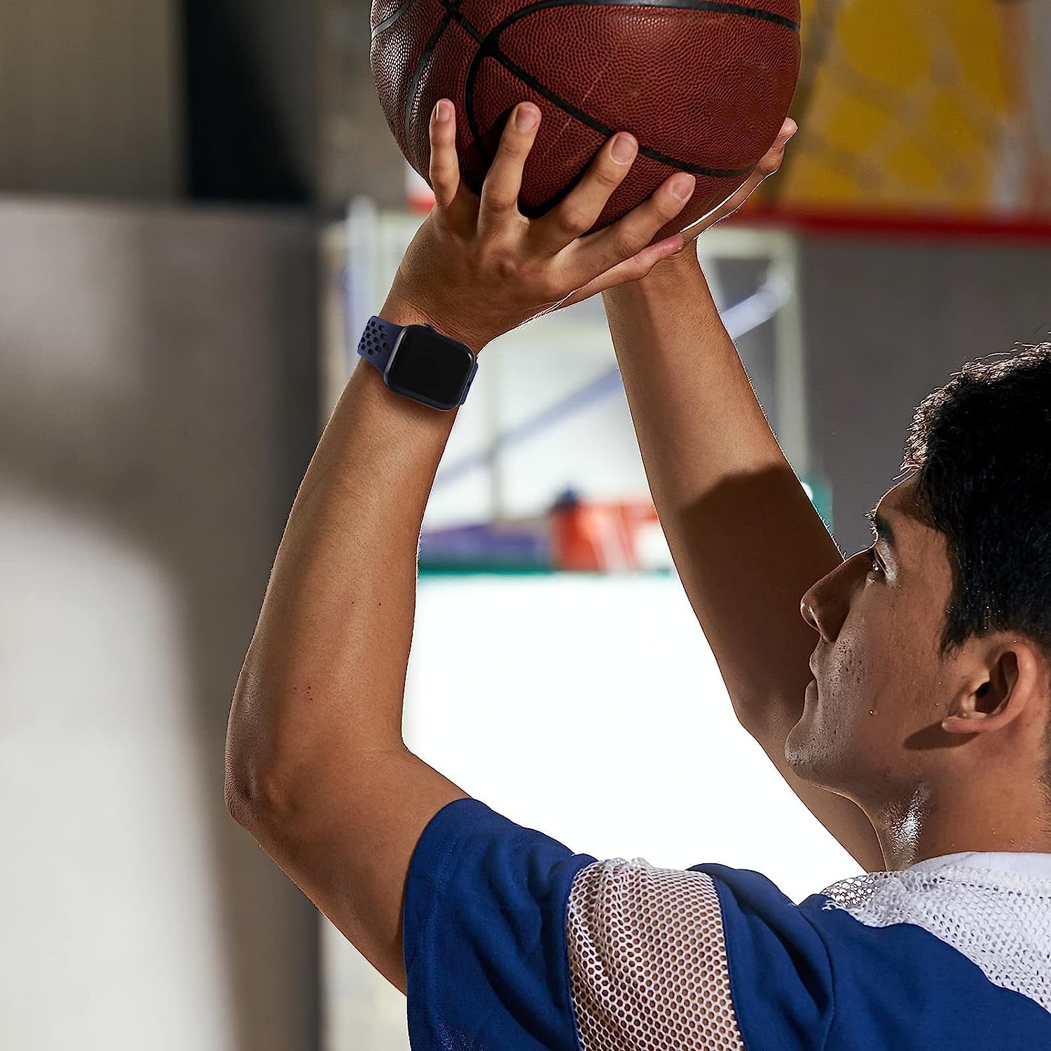 Shalila 4 Pack Sport Bands Compatible with Apple Watch Band 49Mm 45Mm 44Mm 42Mm 41Mm 40Mm 38Mm for Men Women, Silicone Breathable Wristband Replacement Strap for Iwatch Ultra Series 8/7/SE/6/5/4/3/2/1  Shalila   