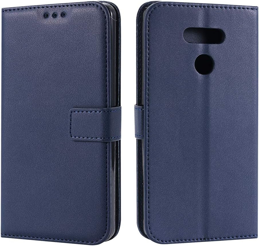 Asuwish Leather Wallet Phone Case for LG G6 with Credit Card Holder Slot Kickstand Folio Flip Cover Full Body Protective Cell Accessories LGG6 G 6 plus LG6 Thinq G6+ VS988 H871 Women Men Girls Blue  NSS   