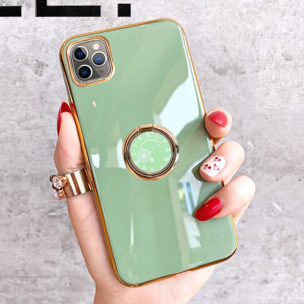 YOGISU Holder Case for Huawei Honor 50 Lite 30I 10I 20I 30 Pro Case Silicone Stand Cover for Huawei Nova 8I 7I 5T 9 Cover Shockproof,Green,For Nova 8I  YOGISU Light Green For Honor 10I 20I 