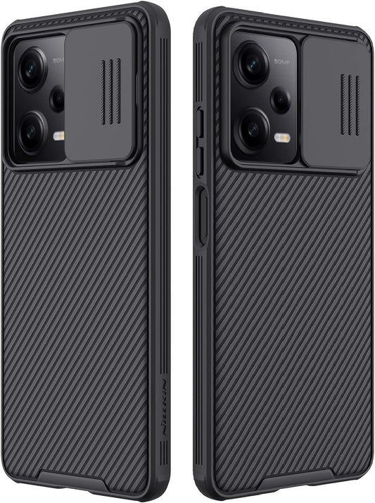 For Xiaomi Redmi Note 12 Pro 5G/Poco X5 Pro 5G Case, Nillkin Slim Case Protective Cover with Camera Protector Hard PC TPU Ultra Thin Anti-Scratch Phone Case for Xiaomi Redmi Note 12 Pro 5G (Black)  Grand Eletronics   