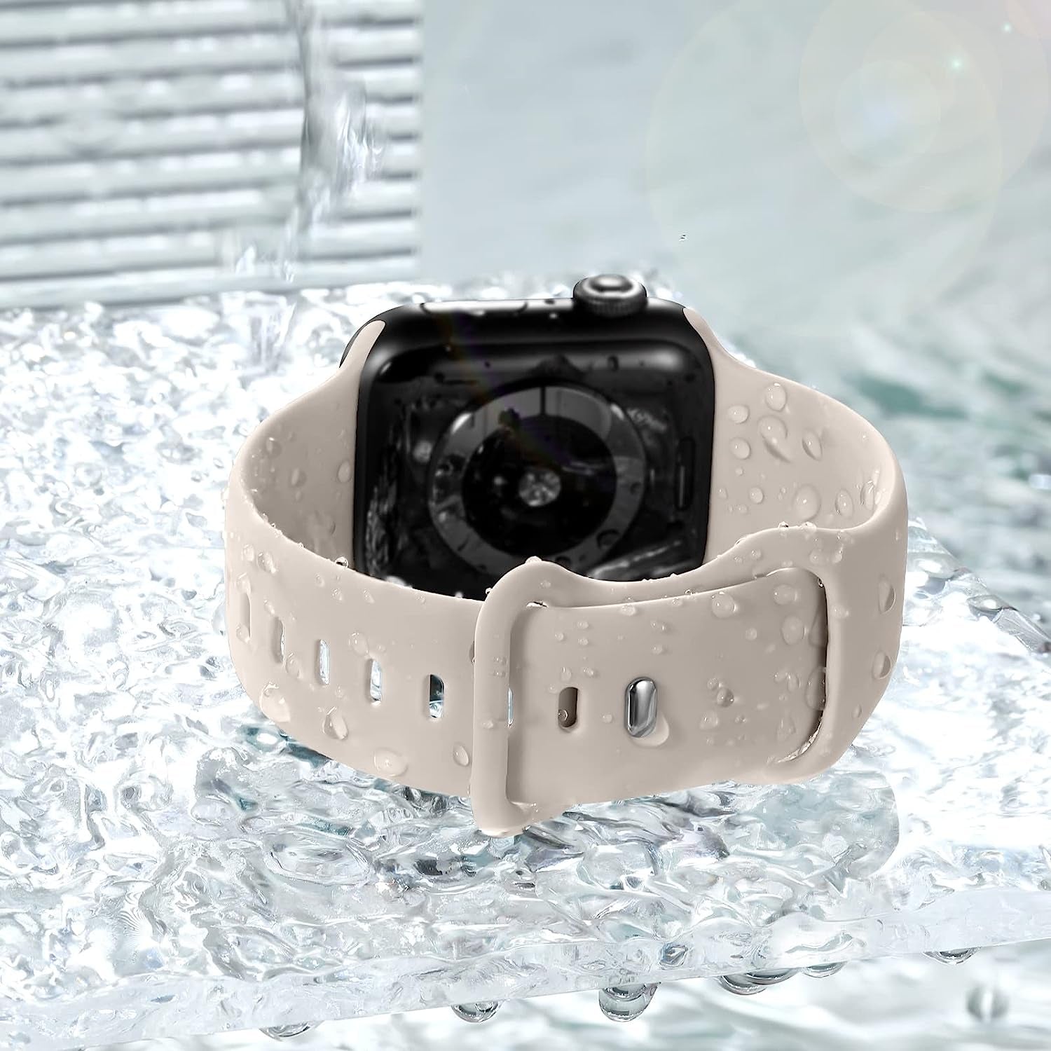 WJK 15 Pack Sport Bands Compatible with Apple Watch Bands 40Mm 38Mm 41Mm 42Mm 44Mm 45Mm 49Mm Women Men, Soft Silicone Waterproof Strap Wristbands for Iwatch Series Ultra SE 8 7 6 5 4 3 2 1  WJK   