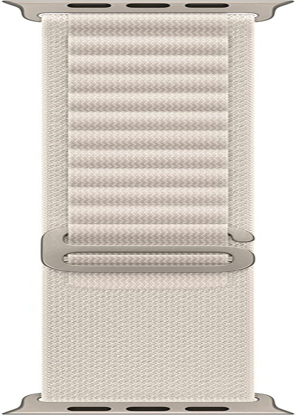 Apple Watch Band - Alpine Loop (49Mm) - Orange - Medium  Apple Starlight 49mm Large - fits 165-210mm wrists