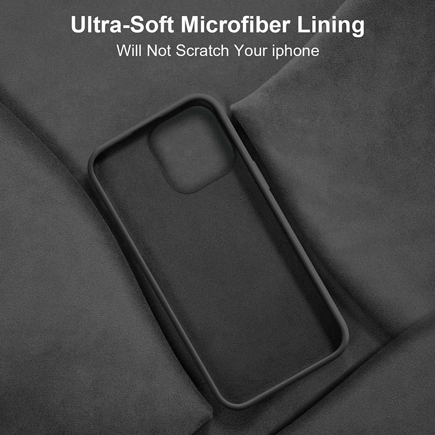 Vooii Compatible with Iphone 14 Case,[Silky Touch Premium Liquid Silicone] [Soft Anti-Scratch Microfiber Lining], Ultra Slim Shockproof Protective Case for Iphone 14 - Black  Vooii   