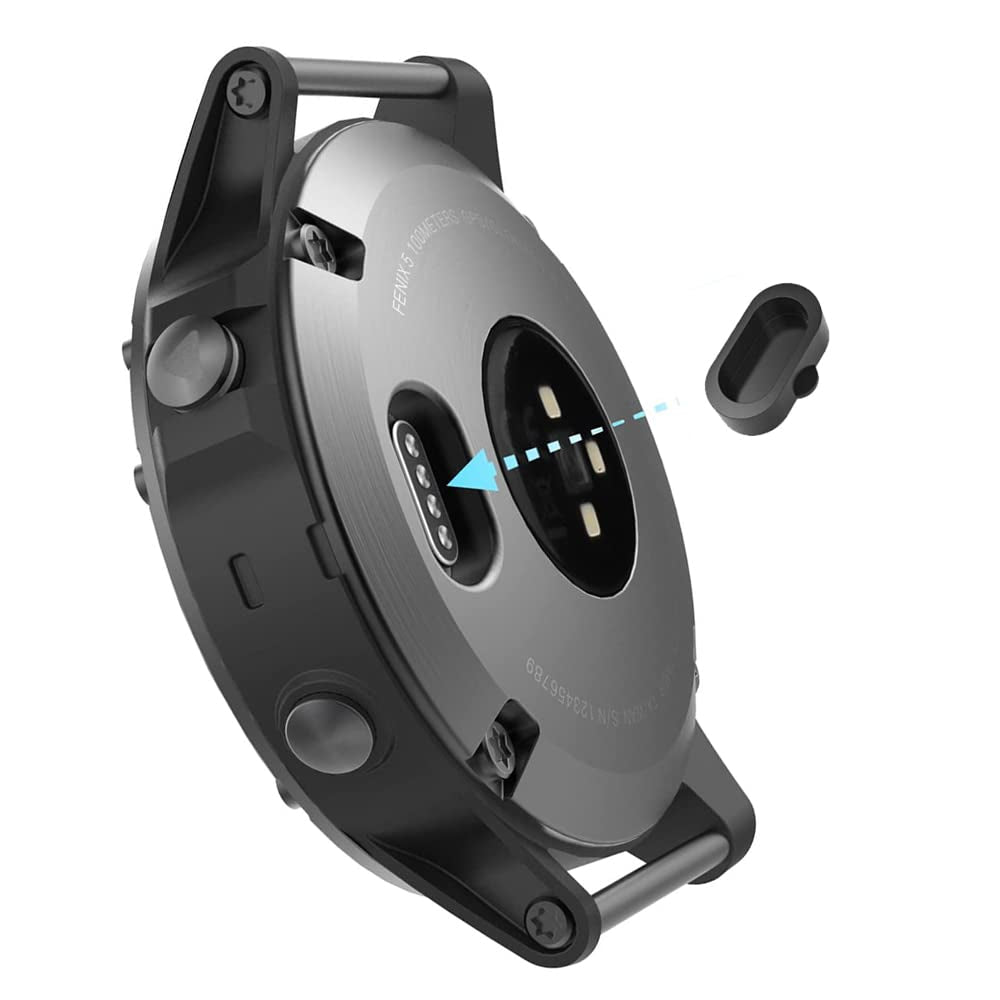 EXMRAT Compatible with Garmin Forerunner 245 Charger, Charging Cable + Black Dust Plug Anti-Dust Plugs for Garmin Forerunner 245 Smart Watch  EXMRAT   