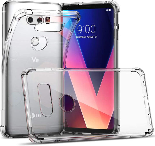 CASEVASN TPU for LG V30/LG V30S/LG V30 Plus/Lg V30S Thinq/Lg V35/LG V35 Thinq Case Clear, Ultra Slim Thin Anti-Scratches Flexible TPU Gel Rubber Soft Skin Silicone Protective Case Cover (Clear)  CASEVASN   