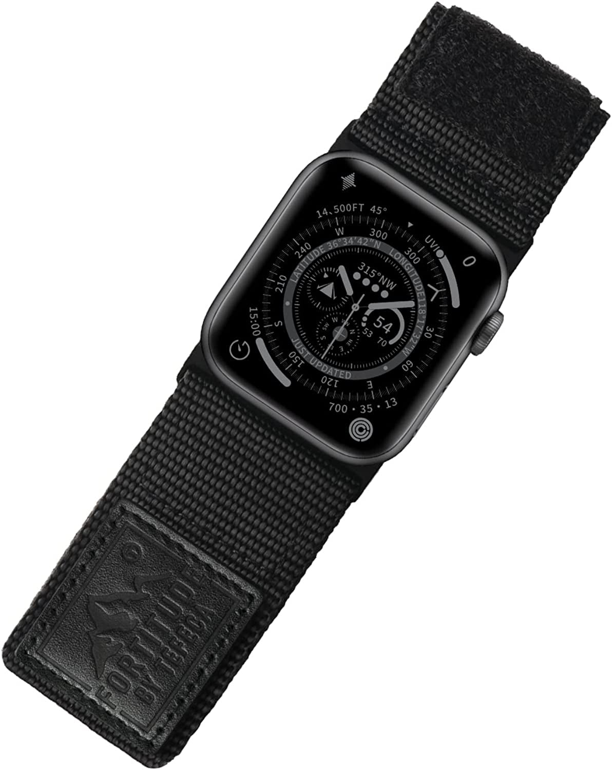 Tefeca Fortitude Series Adjustable Band for Apple Watch/Apple Watch Ultra  Tefeca Ultra Wide Black Label Nylon 41/40/38mm 
