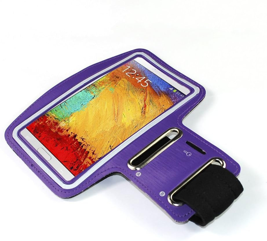 IMISSO Anti-Slip Sports Armband Case Compatible for Samsung Galaxy Note 2 N7100 Color Yellow  IMISSO Purple  