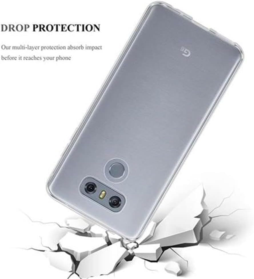 Cadorabo Case Compatible with LG G6 in Fully Transparent - Shockproof and Scratch Resistant TPU Silicone Cover - Ultra Slim Protective Gel Shell Bumper Back Skin  Cadorabo   