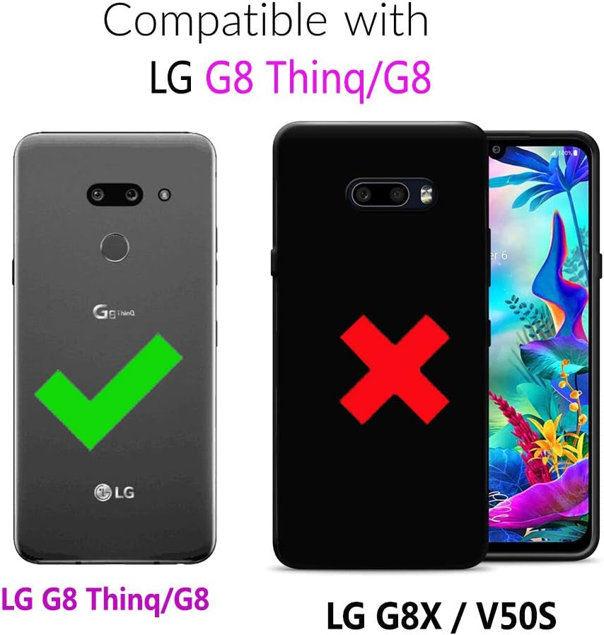 FDCWTSH Compatible with LG G8 Thinq Wallet Case Wrist Strap Lanyard Leather Flip Cover Card Holder Stand Cell Accessories Phone Cases for LGG8 Thin Q G 8 LG8 G8Thinq Lgg8Thinq 8G Blue  FDCWTSH   