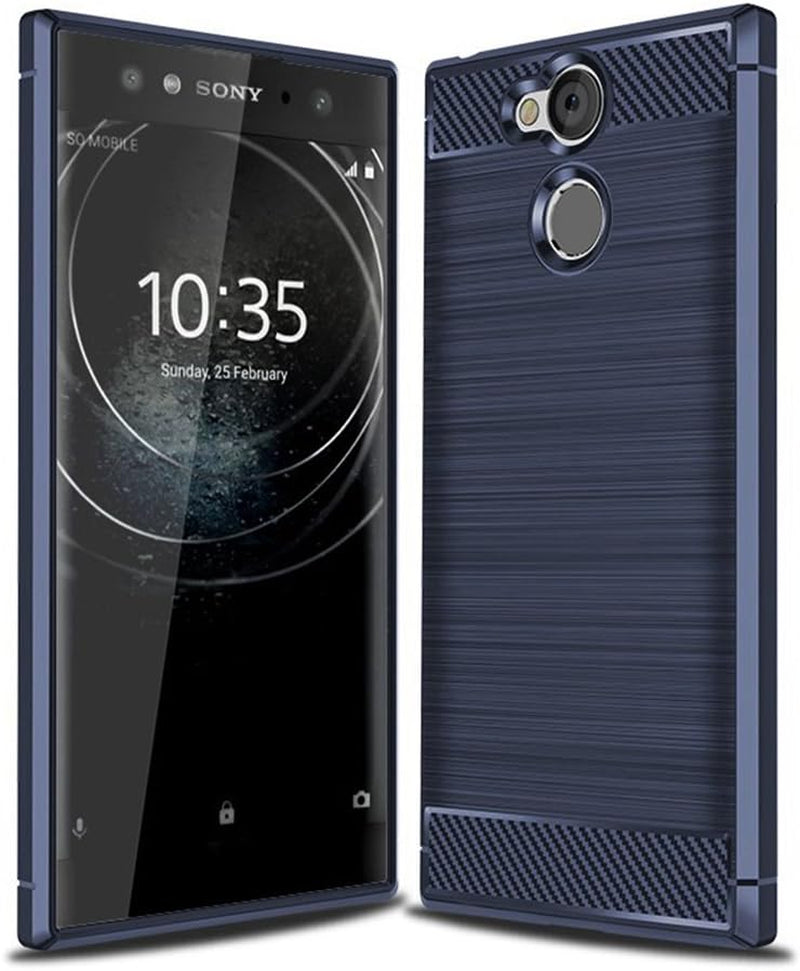 Sony Xperia XA2 Ultra Case Cover Shell,Carbon Fiber Material Case,Smooth Non-Slip Soft,Anti-Fingerprint Case,Fully Protective Case Cover for Sony Xperia XA2 Ultra  Manyip C Sony Xperia Xa2 Ultra 