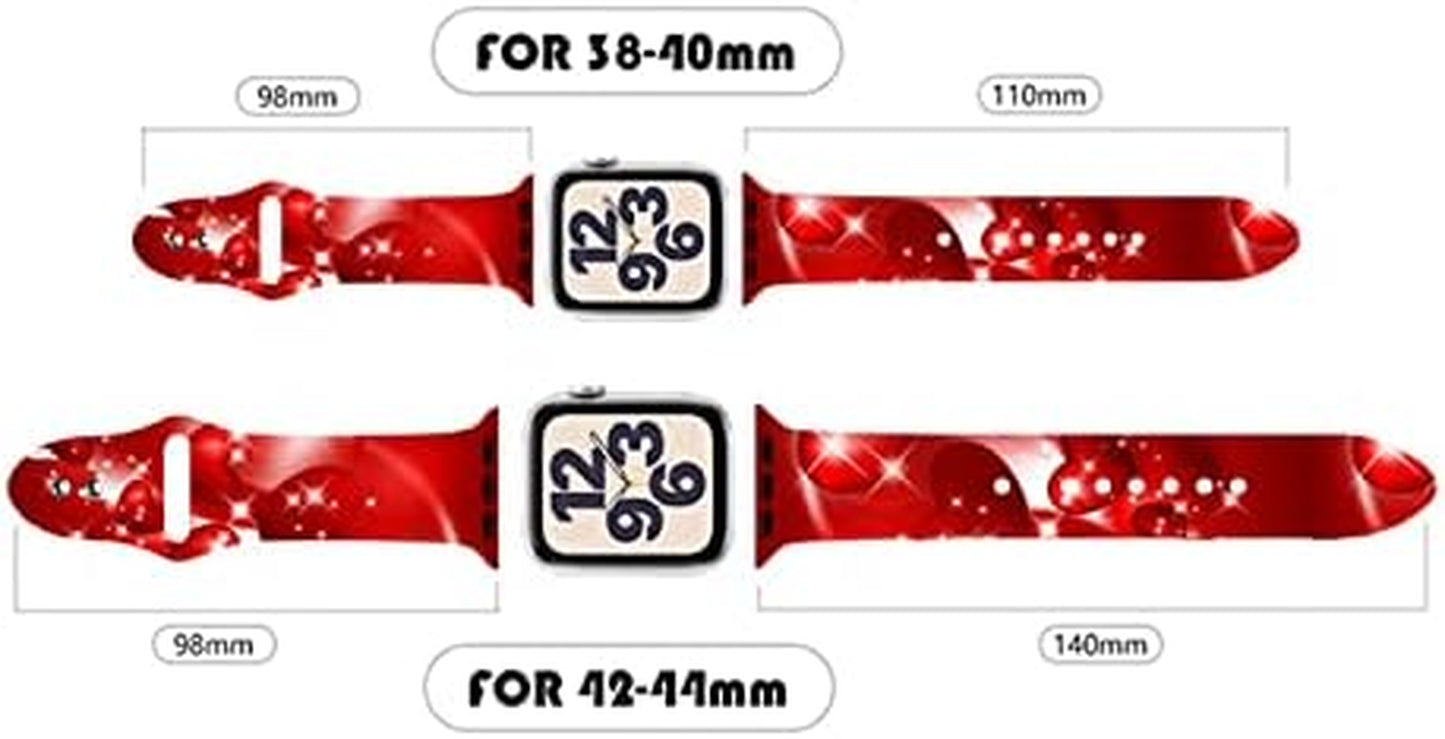 Fall Sport Watch Band Compatible with Apple Watch 38Mm 40Mm 41Mm 42Mm 44Mm 45Mm for Women Men,Adjustable Replaceable Soft Silicone Smartwatch Straps for Iwatch Series SE 7 6 5 4 3 2 1  JOJGOEHO   